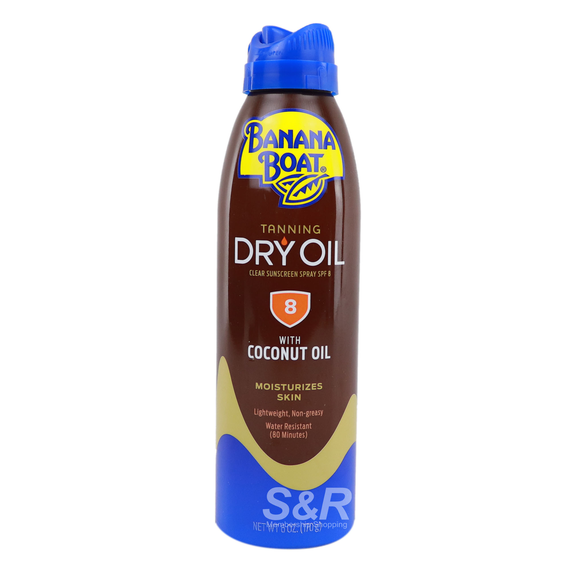 Banana Boat Tanning Dry Oil Clear Sunscreen Spray SPF 8 170g Banana Boat Tanning Dry Oil Clear Sunscreen Spray SPF 8 170g